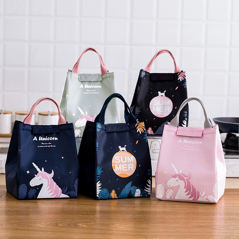 Tote Bag Sublimation - New Cute Cartoon Unicorn Lunch Bag