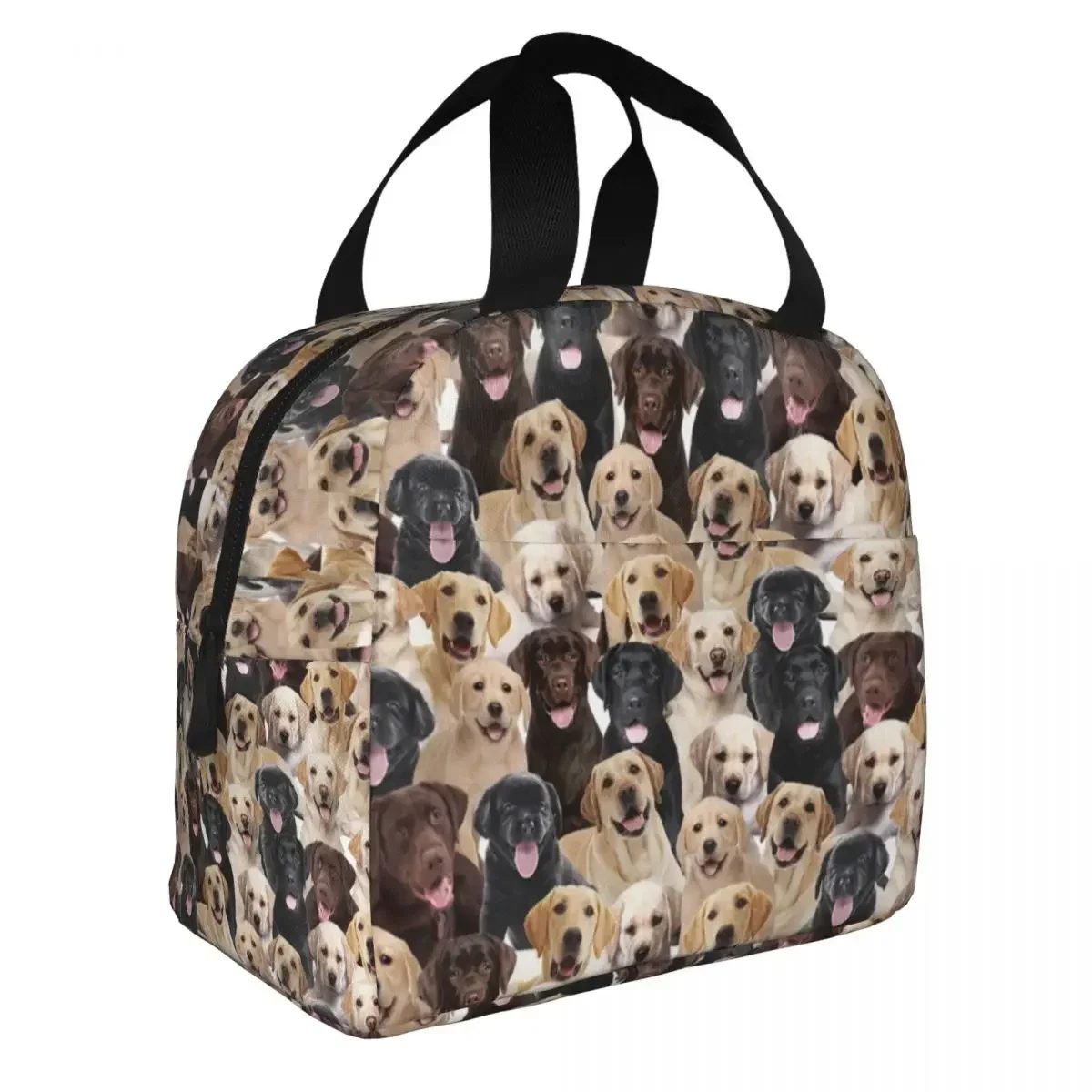 Tote Bag Sublimation - Labrador Cute Dog Insulated Lunch Bags