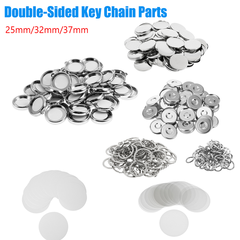 50Pcs/Set DIY Double-Side Key  - Button Badge Blank recension och pris