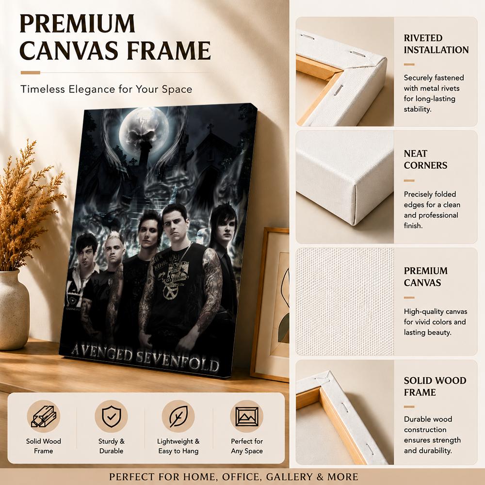 Rock Band A-avenged Sevenfold  - Canvas Wrap Ready recension och pris