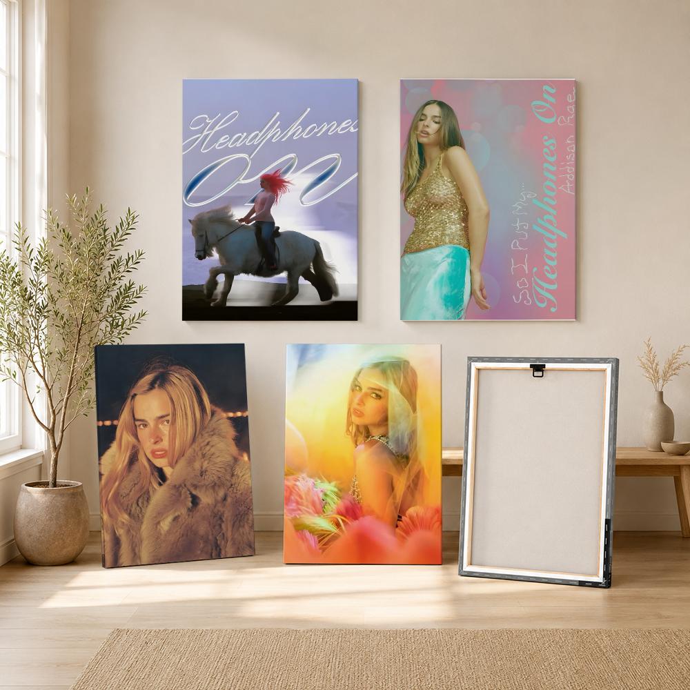 Singer A-addison Rae Painting  - Canvas Wrap Ready recension och pris