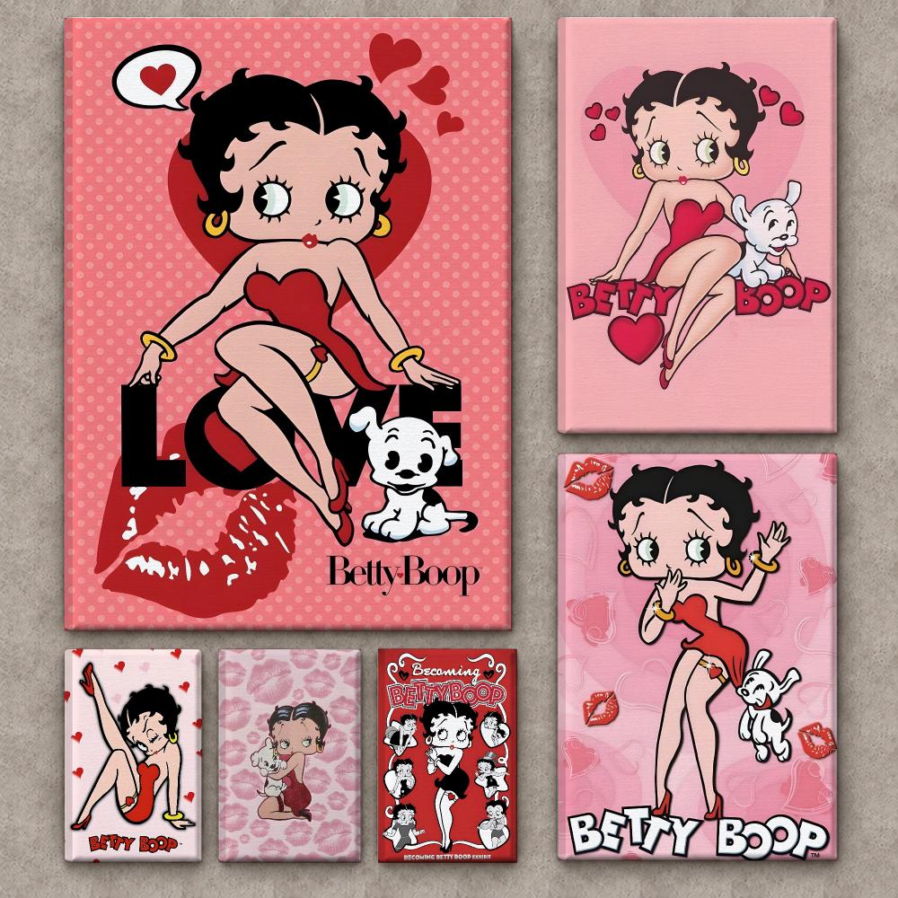 Popular Pretty Cartoon B-Betty - Canvas Wrap Ready recension och pris