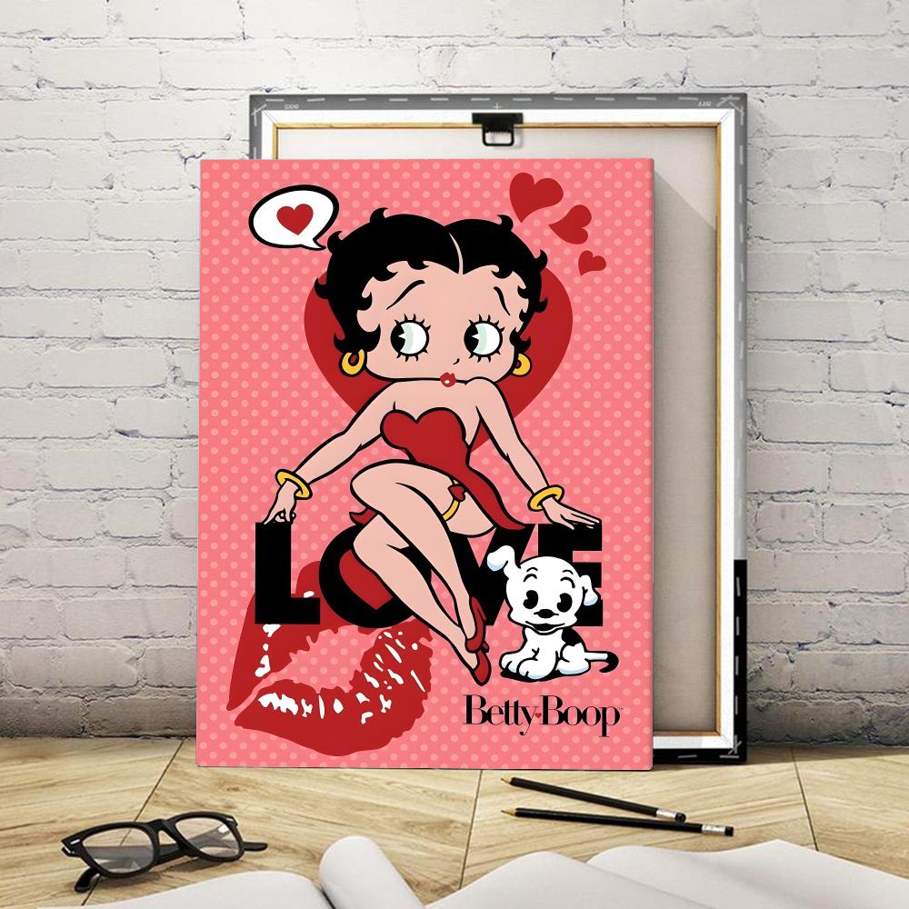 Popular Pretty Cartoon B-Betty - Canvas Wrap Ready recension och pris