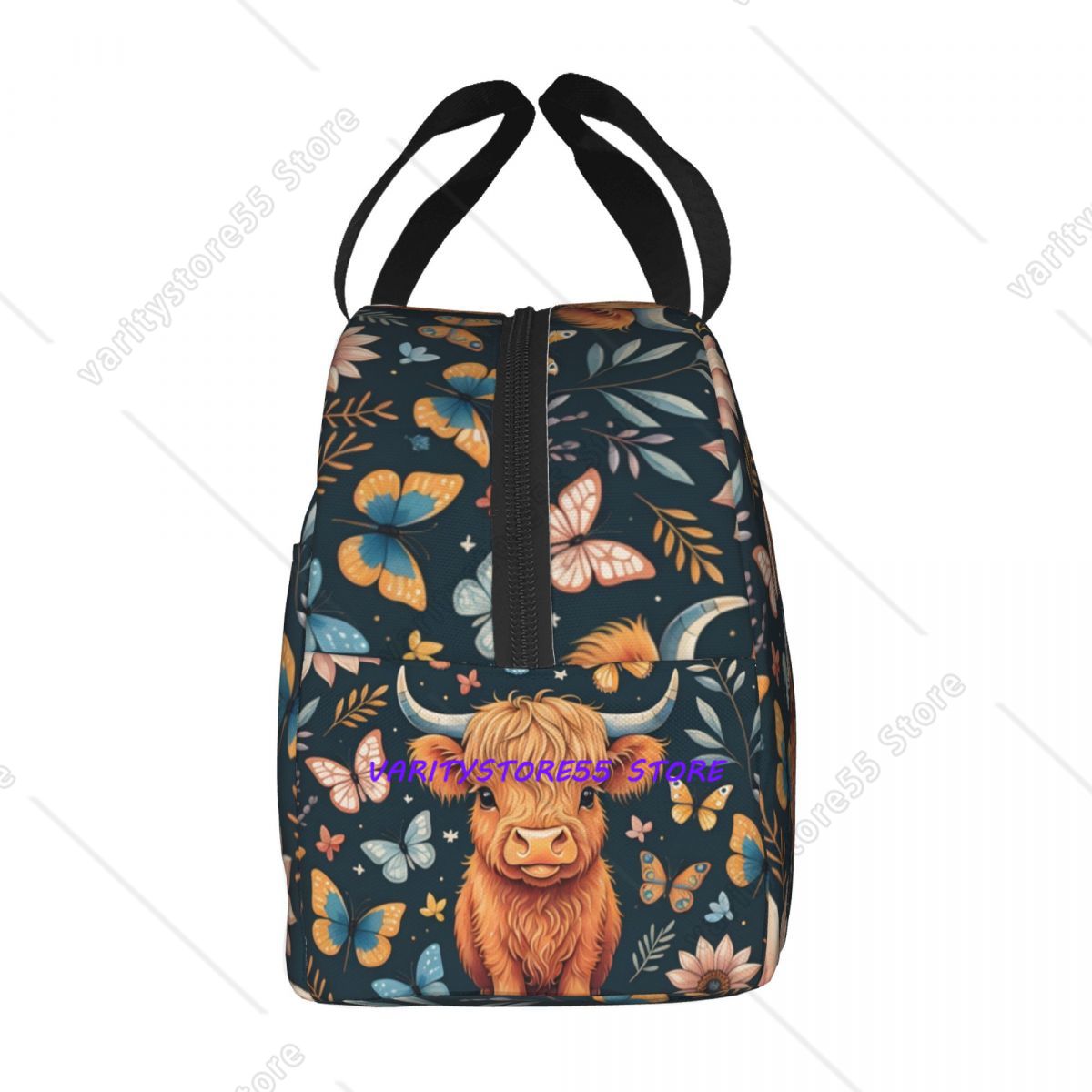 Custom Highland Cow And Flower - Tote Bag Sublimation recension och pris