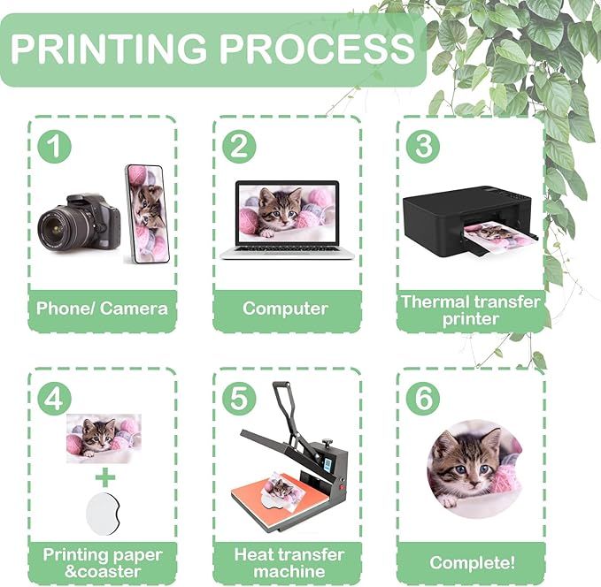 10/20Pcs Sublimation Blank Car - Coaster Sublimation Blank recension och pris