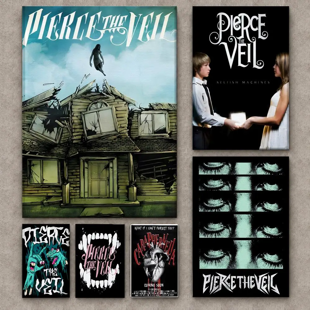 band P-Pierce The Veil Paintin - Canvas Wrap Ready recension och pris