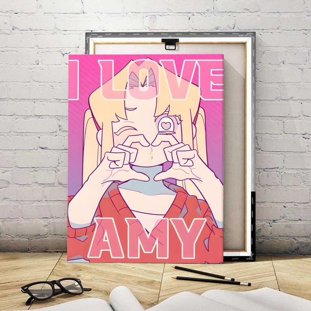 Anime I Love A-Amy Painting Ca - Canvas Wrap Ready recension och pris