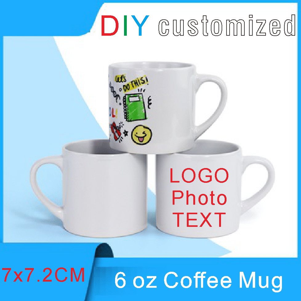 175ml Small Coffee Mug DIY LOG - Sublimation Mug White recension och pris