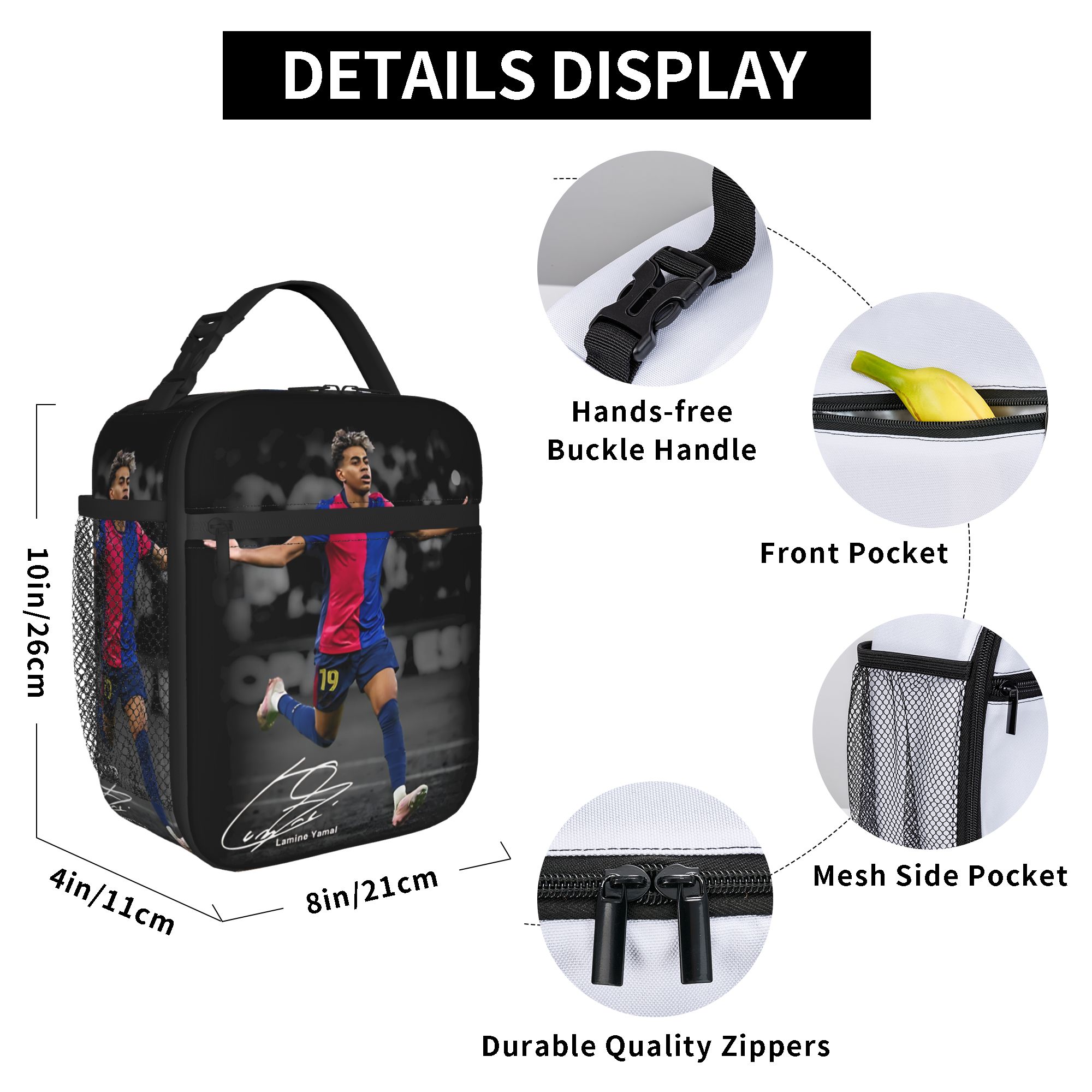 Lamine Y-Yamal Insulated Lunch - Tote Bag Sublimation recension och pris
