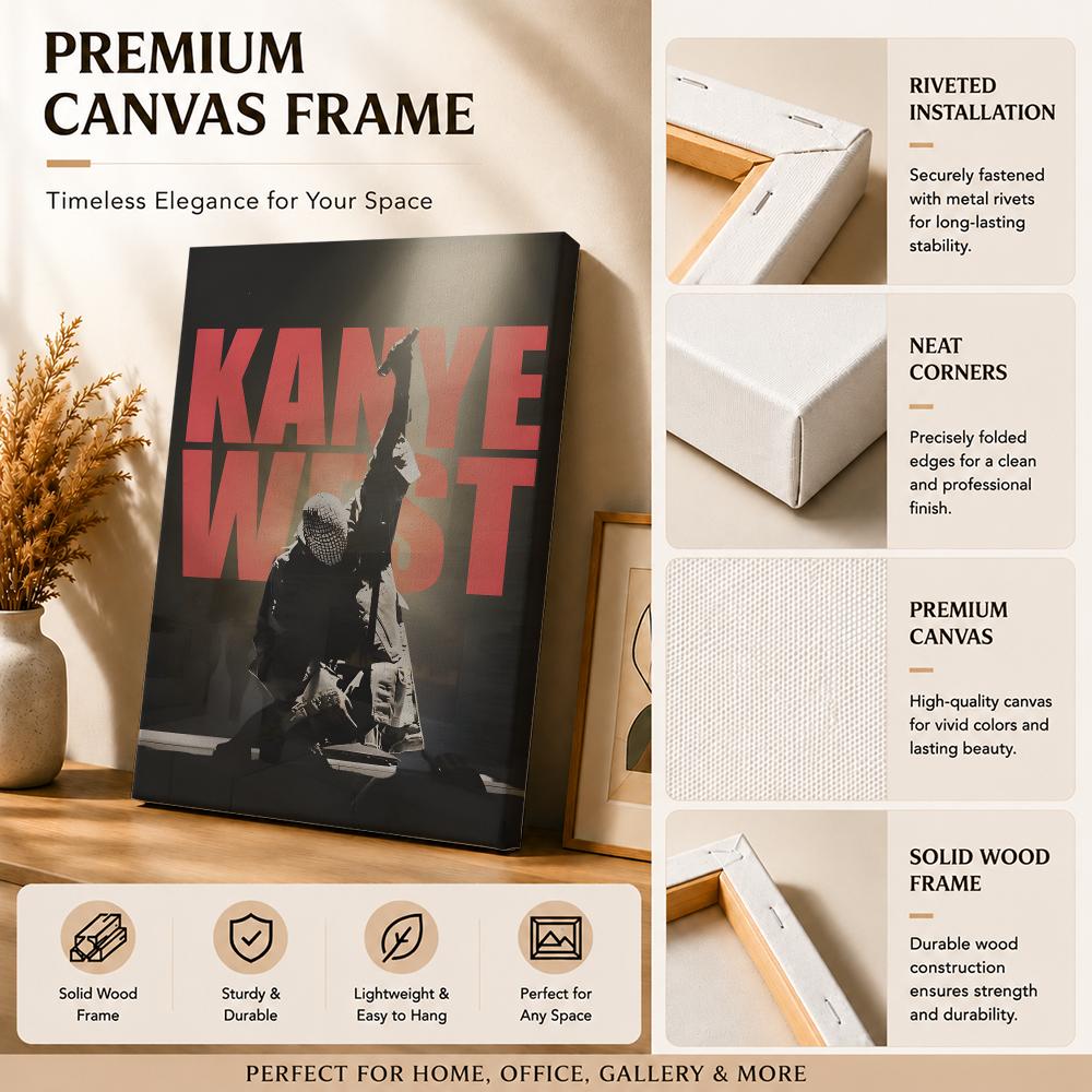 Rapper Singer K-Kanye West Pai - Canvas Wrap Ready recension och pris