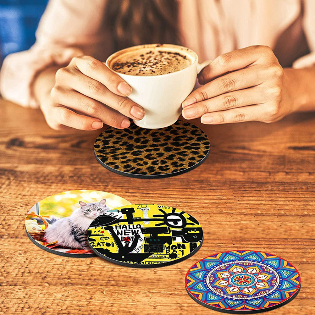 50Pcs Thermal Sublimation Coas - Coaster Sublimation Blank recension och pris