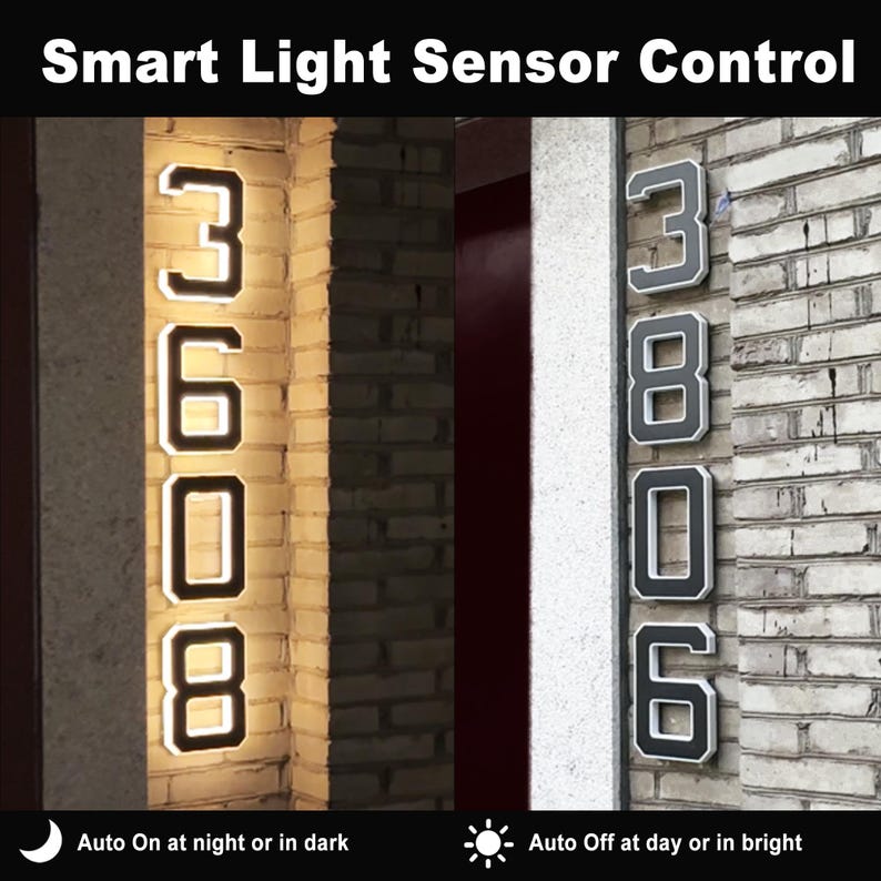 Solar LED House Number Sign Wa - Yard Sign Blank recension och pris