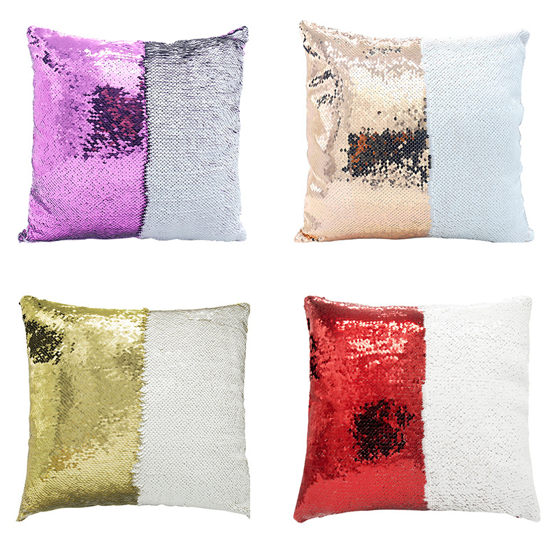 5pcs 40*40CM Flip-on sequin th - Pillow Cover Sublimation recension och pris