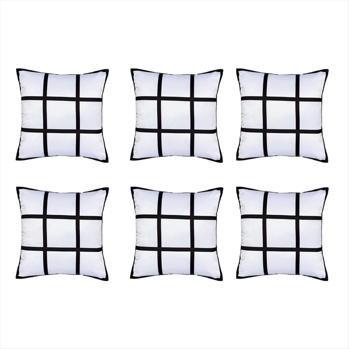 【ABFS】6Pcs Sublimation Blank P - Pillow Cover Sublimation recension och pris
