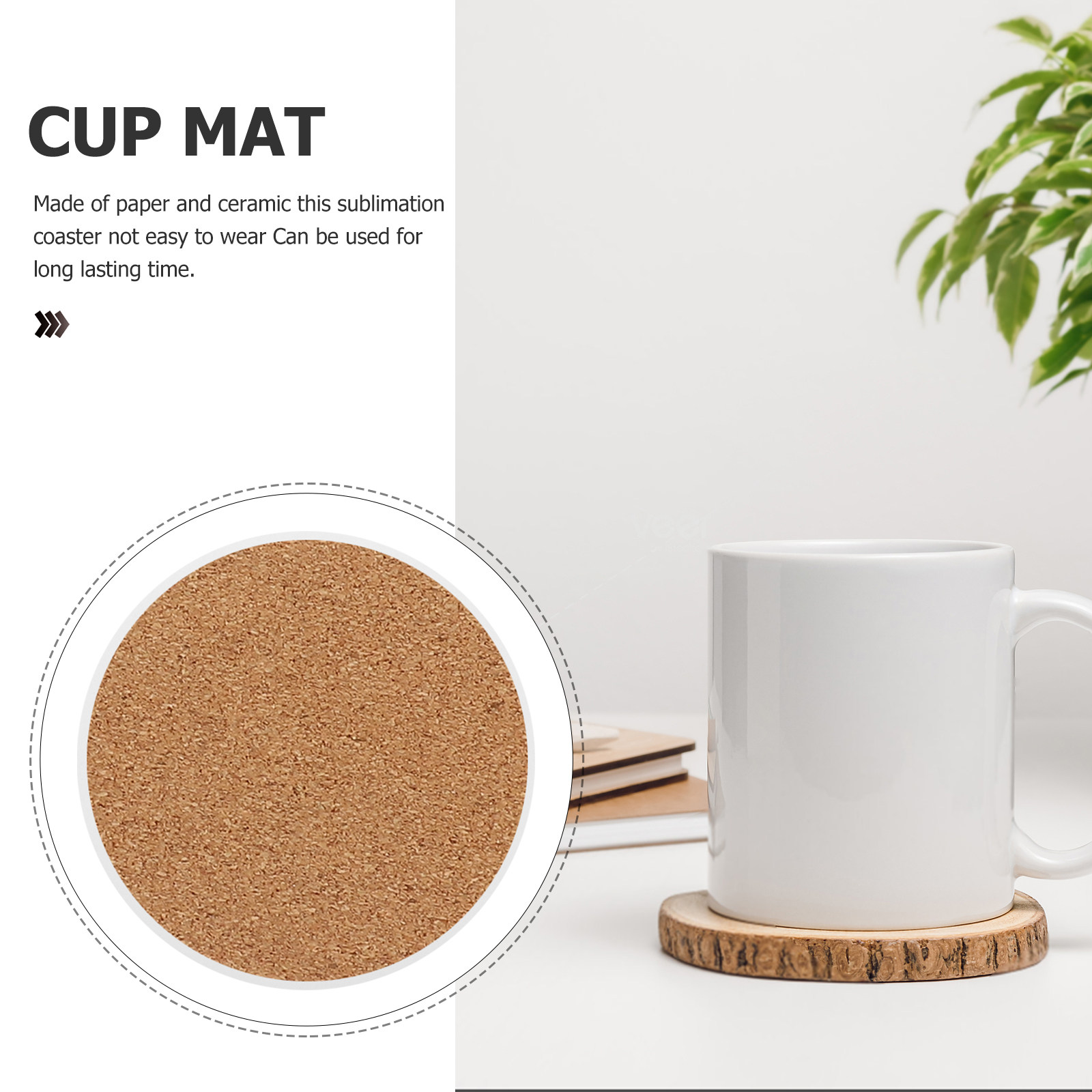 10Set Ceramic Sublimation Coas - Coaster Sublimation Blank recension och pris