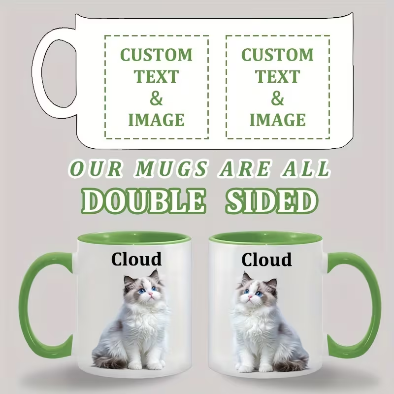 Custom Ceramic Mug Color Insid - Sublimation Mug White recension och pris
