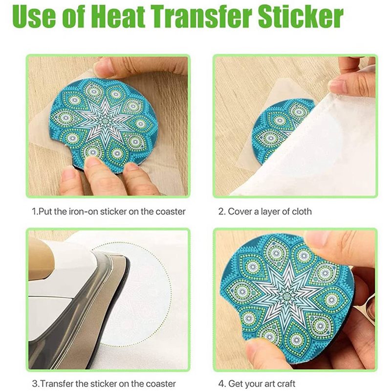 ABVS 200Pcs Sublimation Car Co - Coaster Sublimation Blank recension och pris