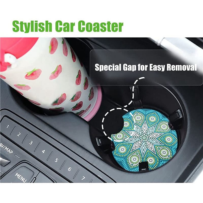ABVS 200Pcs Sublimation Car Co - Coaster Sublimation Blank recension och pris