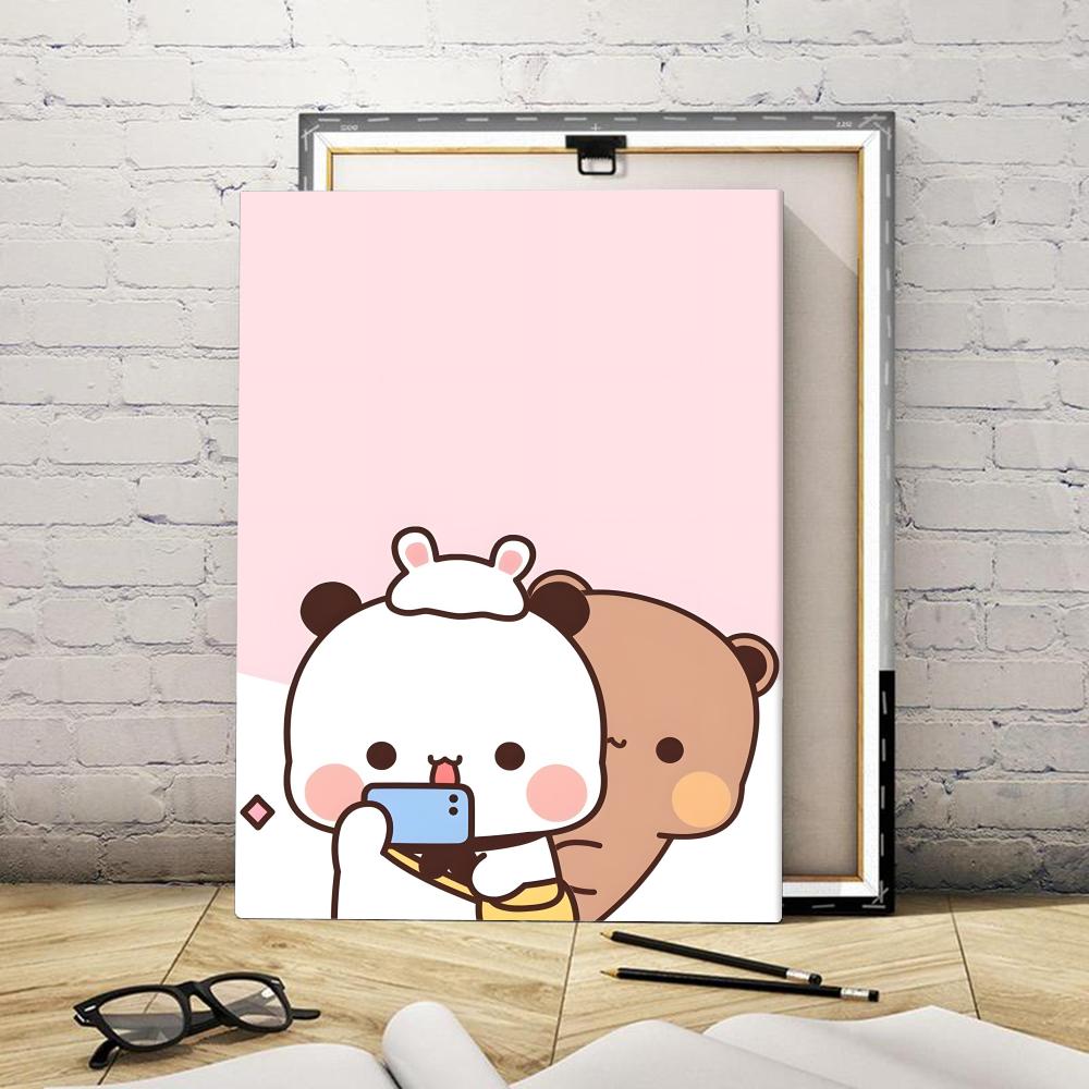 Cute Dudu Bubu Painting Callig - Canvas Wrap Ready recension och pris