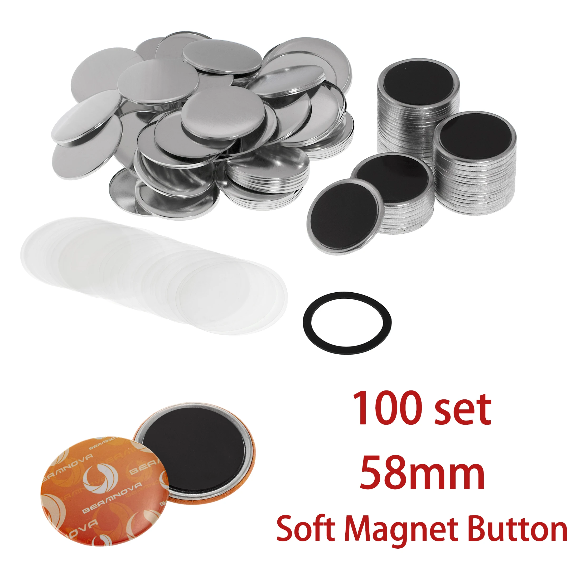 100set 58mm Blank Pin Button B - Button Badge Blank recension och pris
