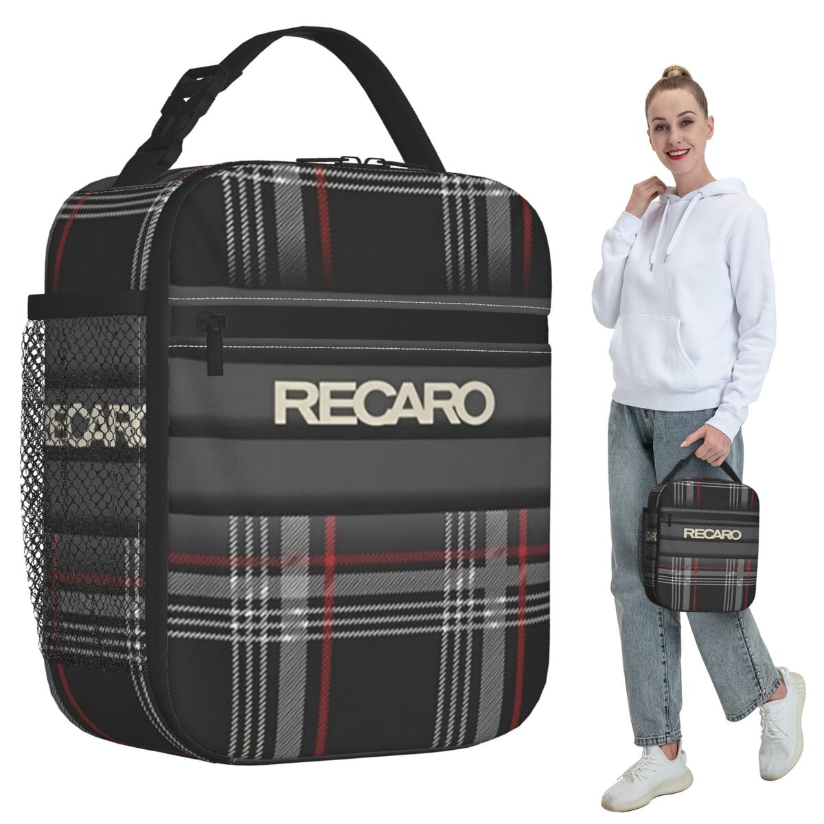 Tartan Plaid Recaros Insulated - Tote Bag Sublimation recension och pris