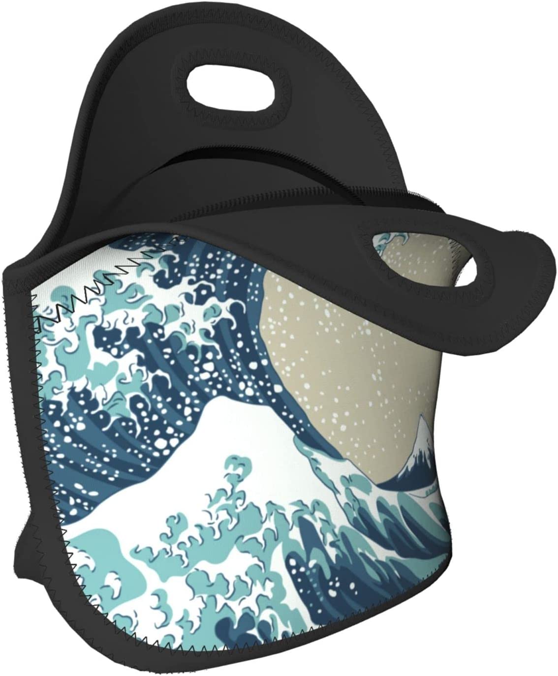 Neoprene Lunch Bag Japan Wave  - Tote Bag Sublimation recension och pris